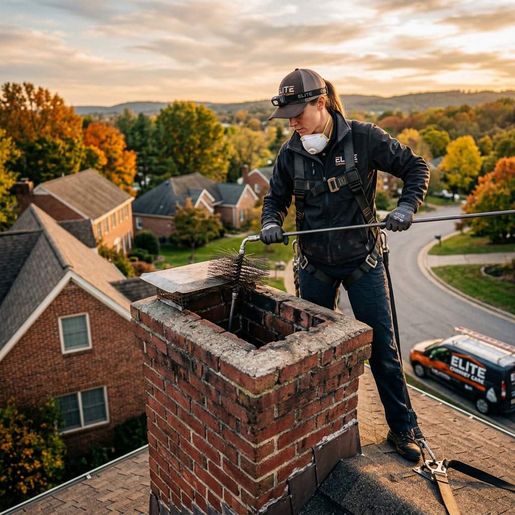 Chimney Service industry scene