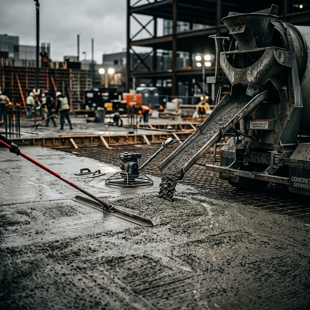 Concrete industry scene