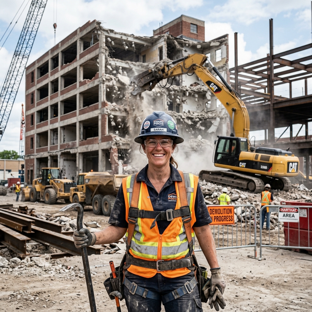 Demolition industry scene