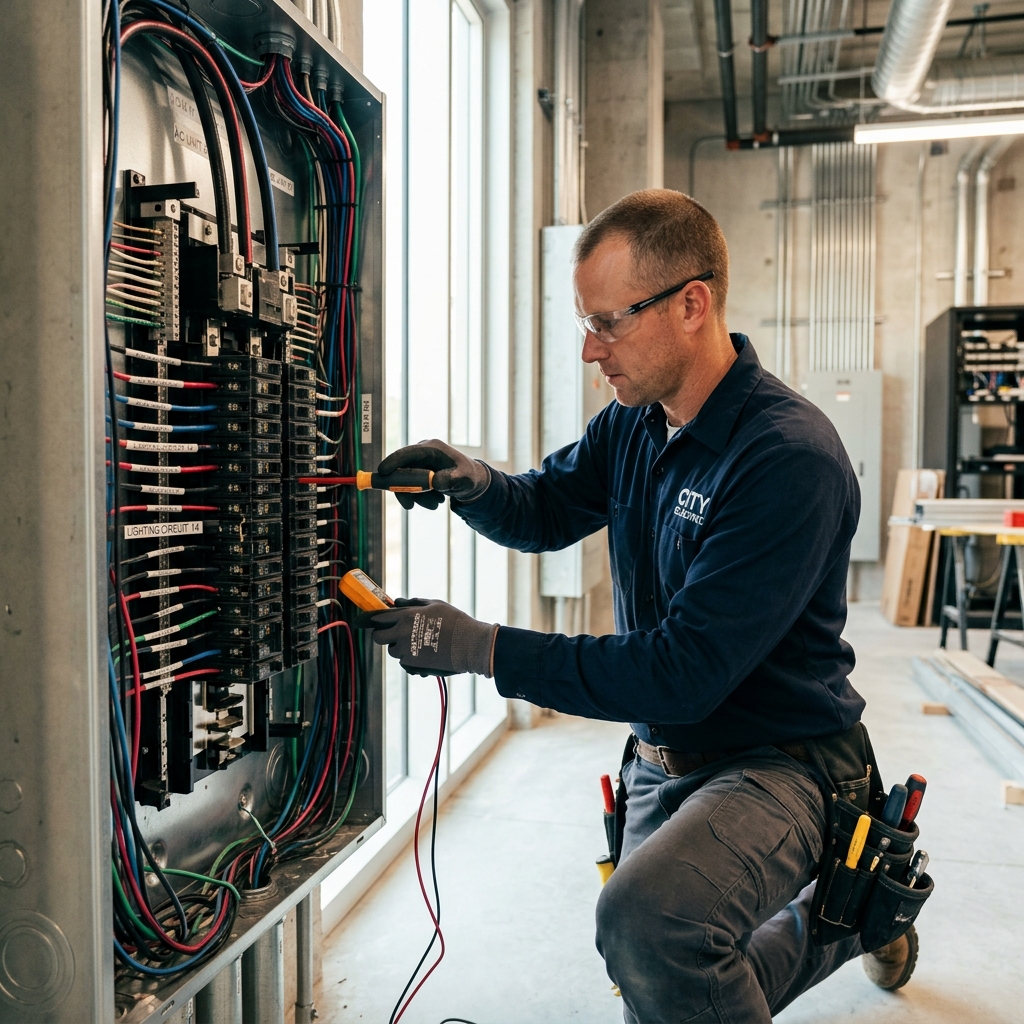 Electrical industry scene