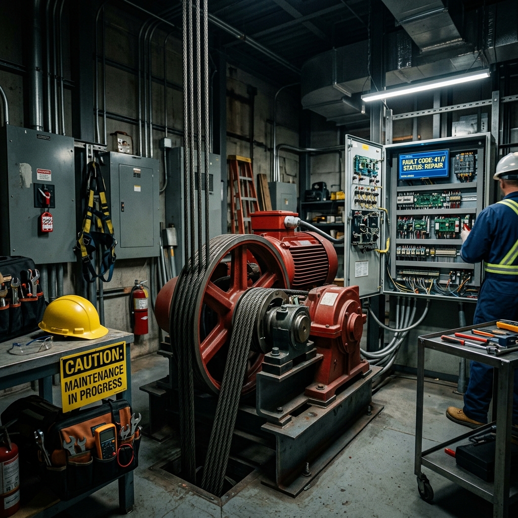Elevator Service industry scene