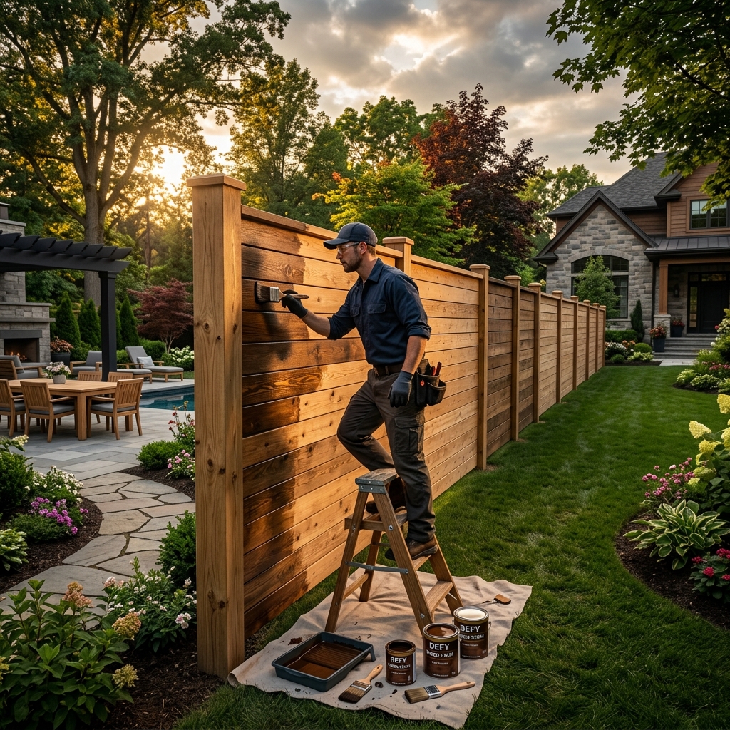 Fence Staining industry scene