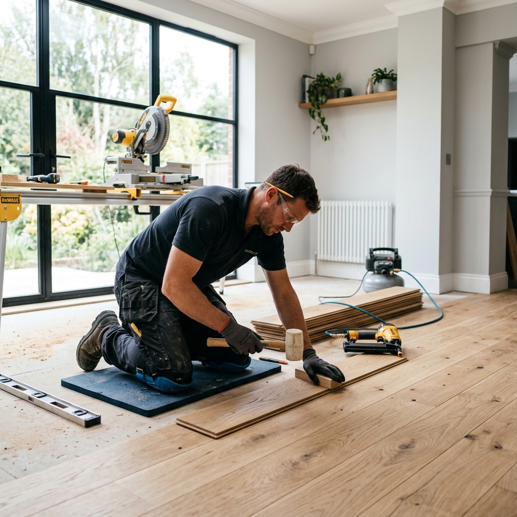 Flooring industry scene