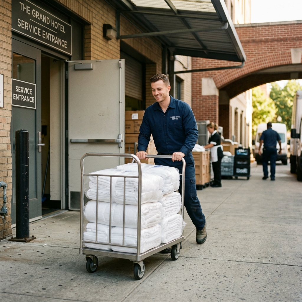 Linen & Towel Service industry scene