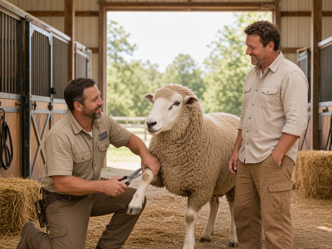 Mobile Sheep Shearing industry scene