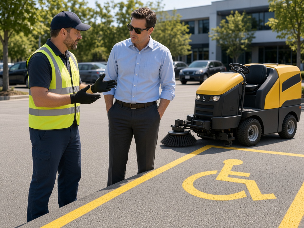 Parking Lot Sweeping industry scene