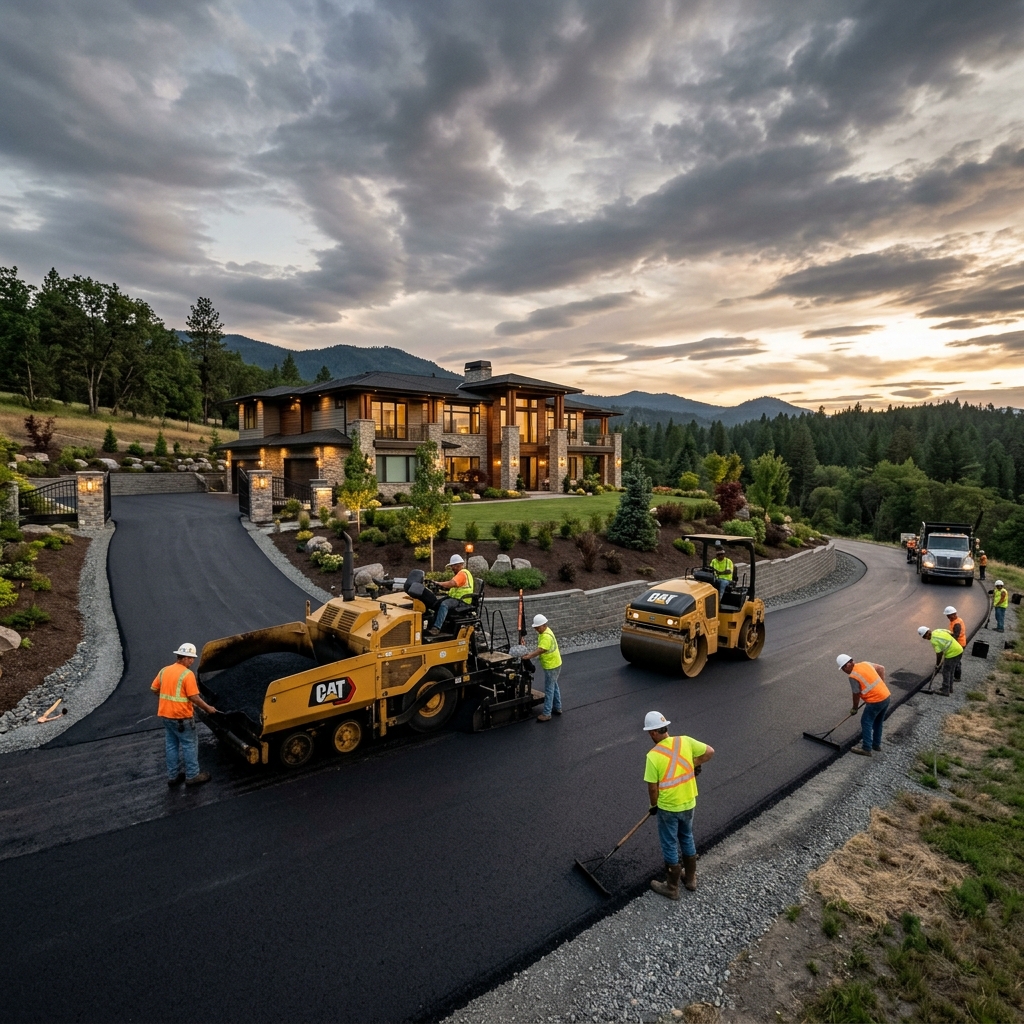 Paving industry scene