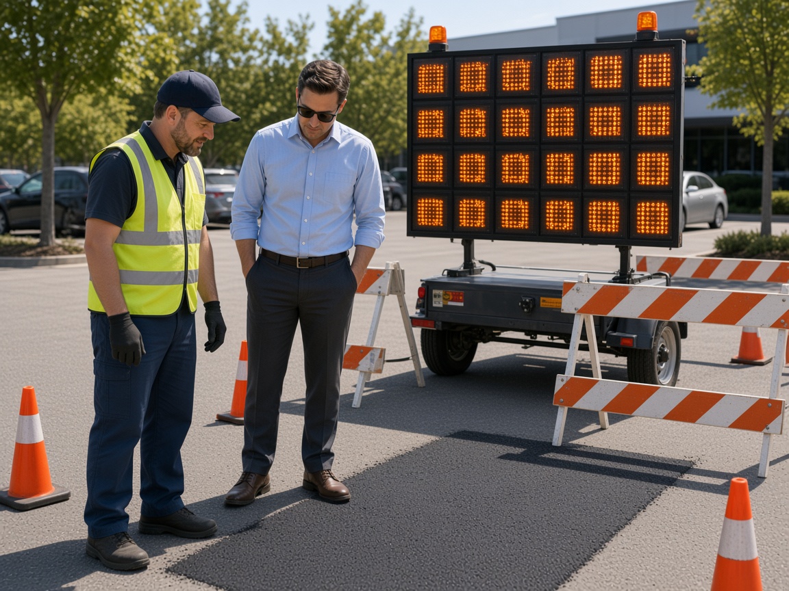 Portable Sign & Barricade Rental industry scene