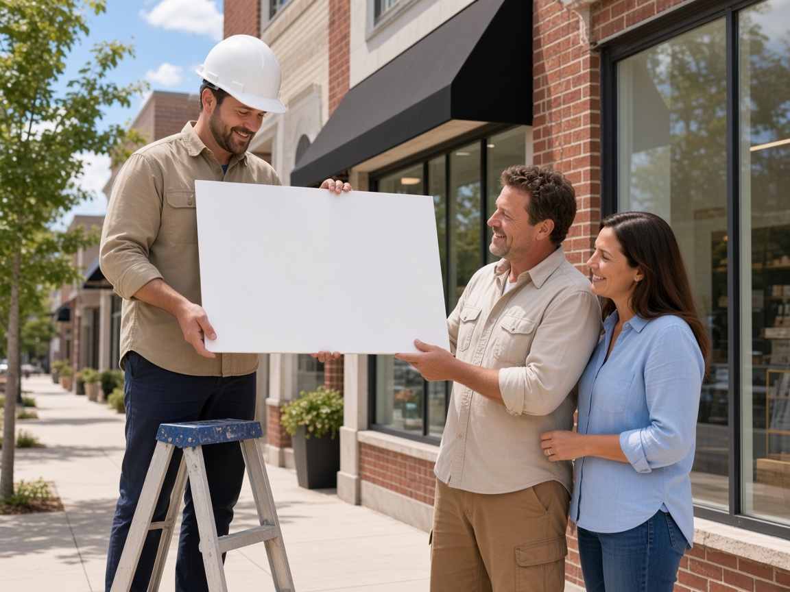 Sign Installation industry scene