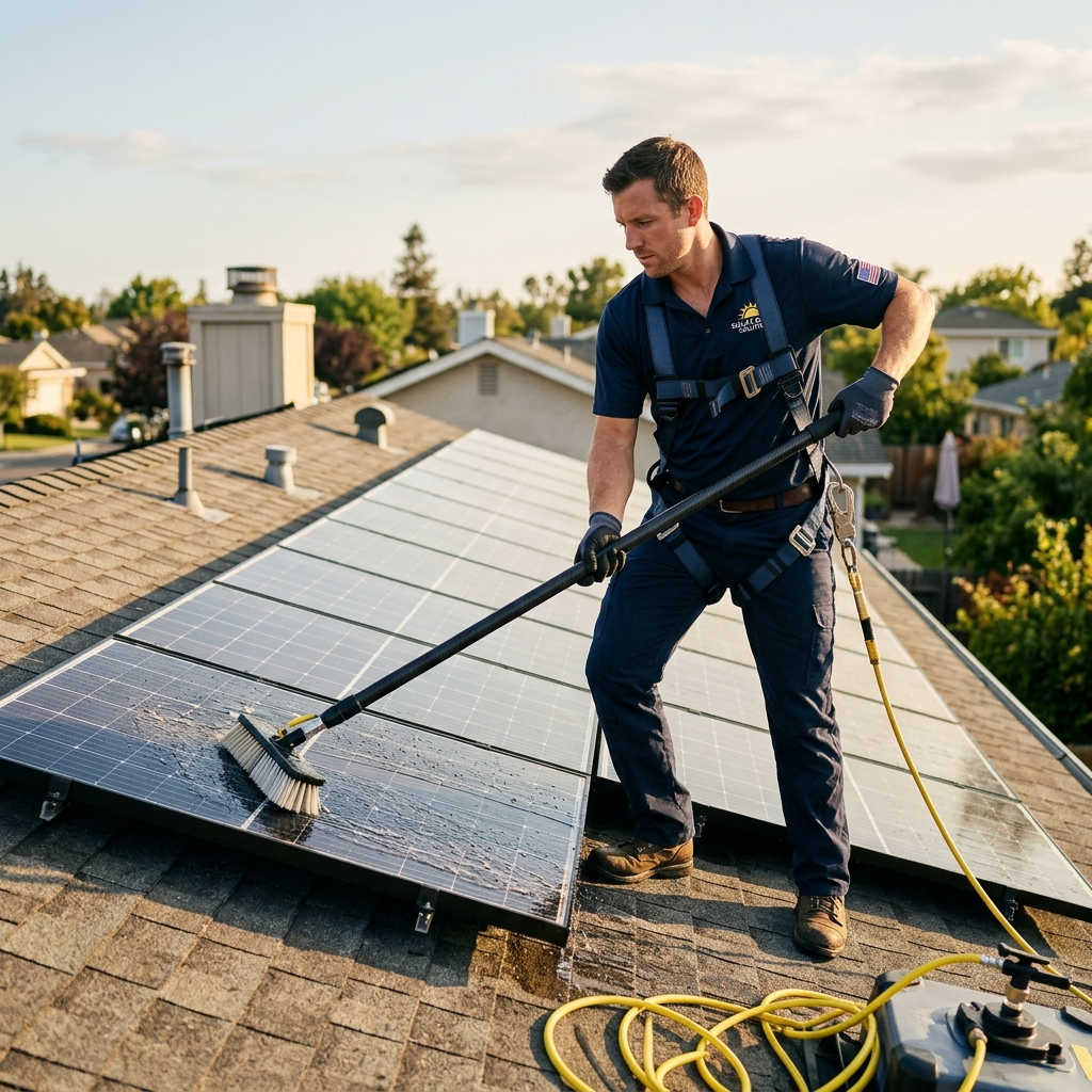 Solar Panel Cleaning industry scene